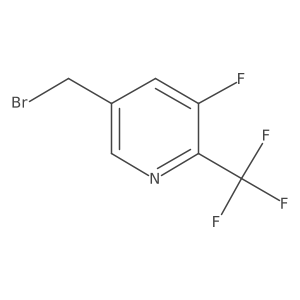 5-(Bromomethyl)-3-fluoro-2-(trifluoromethyl)pyridine Structure