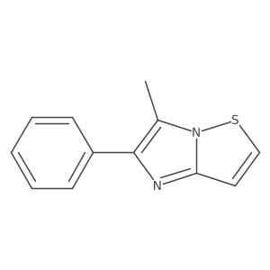 2-Phenyl-3-methylimidazo[1,2-b]thiazole结构式