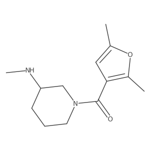 (2,5-Dimethylfuran-3-yl)(3-(methylamino)piperidin-1-yl)methanone Structure