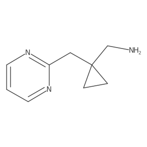 {1-[(Pyrimidin-2-yl)methyl]cyclopropyl}methanamine结构式
