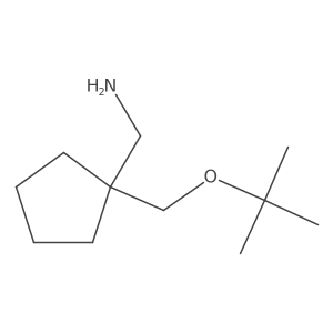 {1-[(Tert-butoxy)methyl]cyclopentyl}methanamine结构式
