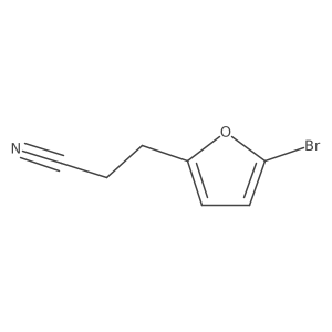 3-(5-Bromofuran-2-yl)propanenitrile Structure