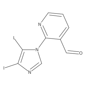 2-(4,5-Diiodo-1H-imidazol-1-yl)pyridine-3-carbaldehyde结构式
