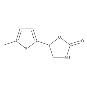5-(5-Methylthiophen-2-yl)-1,3-oxazolidin-2-one Structure