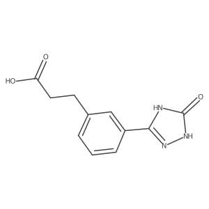 Benzenepropanoic acid, 3-(2,5-dihydro-5-oxo-1H-1,2,4-triazol-3-yl)- Structure
