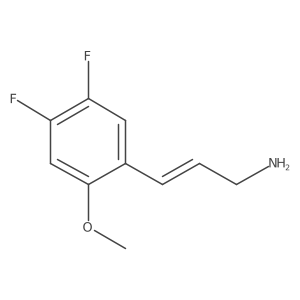 3-(4,5-Difluoro-2-methoxyphenyl)prop-2-en-1-amine结构式