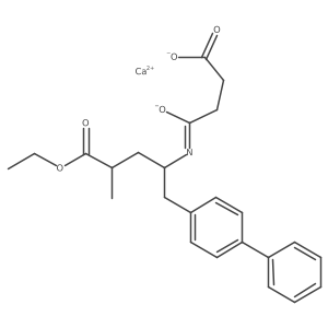 Calcium ((2R,4S)-1-([1,1'-biphenyl]-4-yl)-5-ethoxy-4-methyl-5-oxopentan-2-yl)(3-carboxylatopropanoyl)amide Structure