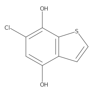 Benzo[b]thiophene-4,7-diol, 6-chloro-结构式