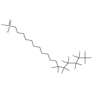 (12,12,13,13,14,14,15,15,16,16,17,17,17-Tridecafluoroheptadec-1-yl)phosphonic acid Structure