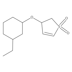 3-[(3-Ethylcyclohexyl)oxy]-2,3-dihydro-1lambda6-thiophene-1,1-dione Structure