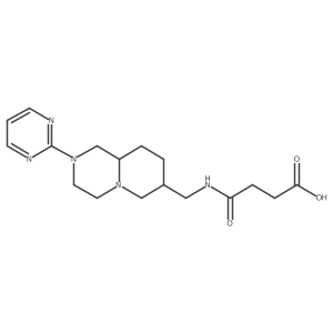 4-[[(7R,9aS)-2-pyrimidin-2-yl-1,3,4,6,7,8,9,9a-octahydropyrido[1,2-a]pyrazin-7-yl]methylamino]-4-oxo-butanoic acid结构式