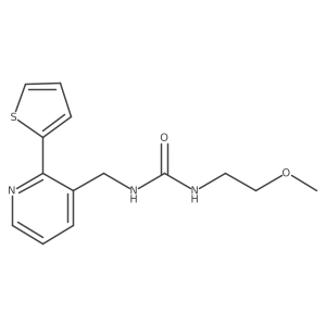 1-(2-Methoxyethyl)-3-((2-(thiophen-2-yl)pyridin-3-yl)methyl)urea Structure