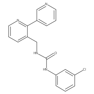 1-([2,3'-Bipyridin]-3-ylmethyl)-3-(3-chlorophenyl)urea结构式