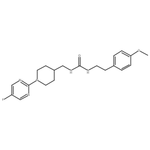 1-((1-(5-Fluoropyrimidin-2-yl)piperidin-4-yl)methyl)-3-(4-methoxyphenethyl)urea结构式
