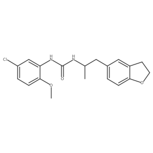 1-(5-Chloro-2-methoxyphenyl)-3-(1-(2,3-dihydrobenzofuran-5-yl)propan-2-yl)urea结构式