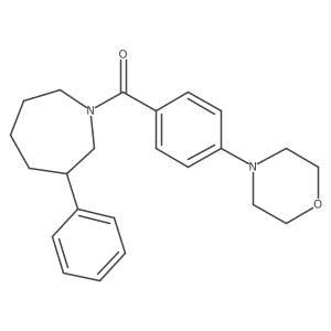 (4-Morpholinophenyl)(3-phenylazepan-1-yl)methanone结构式
