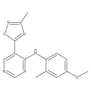 N-(4-methoxy-2-methylphenyl)-5-(3-methyl-1,2,4-oxadiazol-5-yl)pyrimidin-4-amine Structure