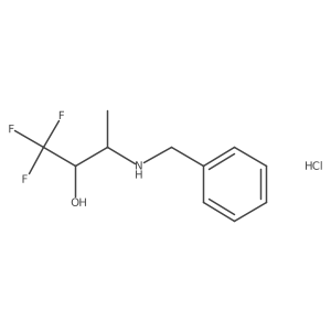3-(Benzylamino)-1,1,1-trifluorobutan-2-ol hydrochloride Structure
