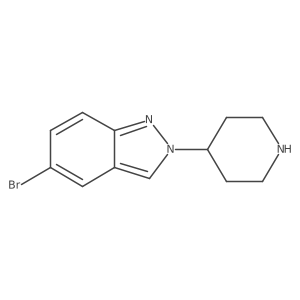 5-Bromo-2-(4-piperidinyl)-2H-indazole Structure
