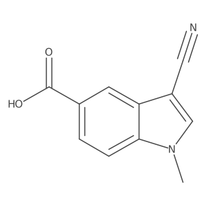 3-cyano-1-methyl-1H-indole-5-carboxylic acid Structure