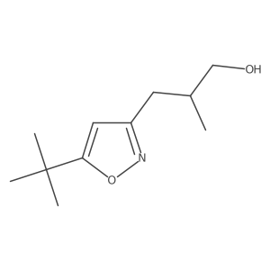 3-(5-Tert-butyl-1,2-oxazol-3-yl)-2-methylpropan-1-ol结构式
