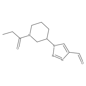 1-(1-propionylpiperidin-3-yl)-1H-1,2,3-triazole-4-carbaldehyde Structure