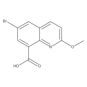 6-Bromo-2-methoxy-8-quinolinecarboxylic acid结构式