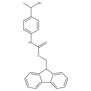 (9H-fluoren-9-yl)methyl N-{4-[(1S)-1-aminoethyl]phenyl}carbamate Structure