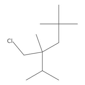 4-(Chloromethyl)-2,2,4,5-tetramethylhexane Structure
