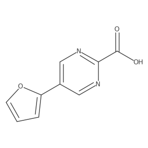 5-(Furan-2-yl)pyrimidine-2-carboxylic acid Structure
