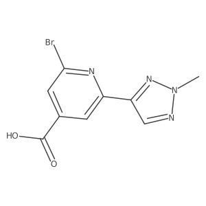 2-bromo-6-(2-methyl-2H-1,2,3-triazol-4-yl)pyridine-4-carboxylic acid Structure