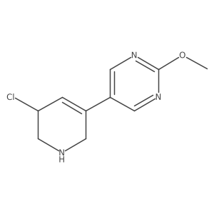 5-(5-Chloro-1,2,5,6-tetrahydropyridin-3-yl)-2-methoxypyrimidine结构式
