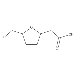 2-[5-(Fluoromethyl)oxolan-2-yl]acetic acid Structure