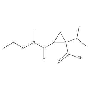 2-[Methyl(propyl)carbamoyl]-1-(propan-2-yl)cyclopropane-1-carboxylic acid Structure