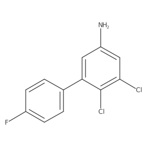 3,4-Dichloro-5-(4-fluorophenyl)aniline Structure