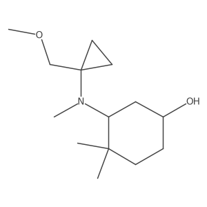3-{[1-(Methoxymethyl)cyclopropyl](methyl)amino}-4,4-dimethylcyclohexan-1-ol Structure