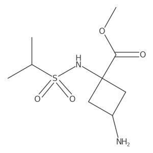 Methyl 3-amino-1-(propane-2-sulfonamido)cyclobutane-1-carboxylate Structure