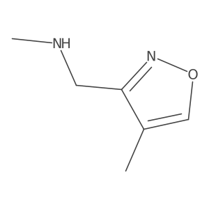 N-Methyl-1-(4-methylisoxazol-3-yl)methanamine结构式