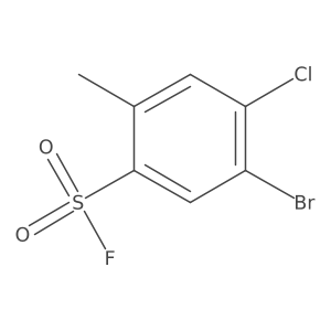 5-Bromo-4-chloro-2-methylbenzene-1-sulfonyl fluoride Structure