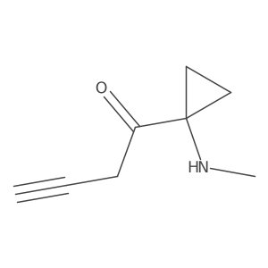 1-[1-(Methylamino)cyclopropyl]but-3-yn-1-one Structure
