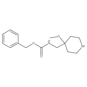 Benzyl ((4-methoxypiperidin-4-yl)methyl)carbamate Structure