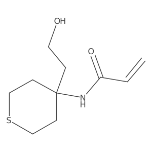 N-[4-(2-Hydroxyethyl)thian-4-yl]prop-2-enamide Structure