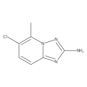 2-Amino-6-chloro-5-methyl-[1,2,4]triazolo[1,5-a]pyridine结构式