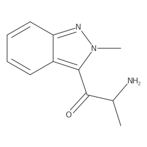 2-amino-1-(2-methyl-2H-indazol-3-yl)propan-1-one结构式