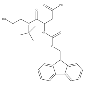 3-[tert-butyl(2-hydroxyethyl)carbamoyl]-3-({[(9H-fluoren-9-yl)methoxy]carbonyl}amino)propanoic acid Structure