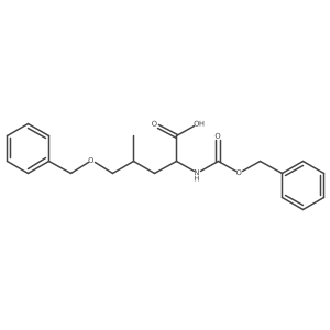 5-(Benzyloxy)-2-{[(benzyloxy)carbonyl]amino}-4-methylpentanoic acid结构式