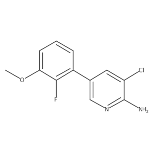 3-Chloro-5-(2-fluoro-3-methoxyphenyl)pyridin-2-amine结构式