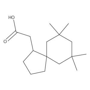 2-{7,7,9,9-Tetramethylspiro[4.5]decan-1-yl}acetic acid Structure