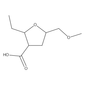 2-Ethyl-5-(methoxymethyl)oxolane-3-carboxylic acid Structure
