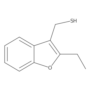 (2-Ethyl-1-benzofuran-3-yl)methanethiol结构式